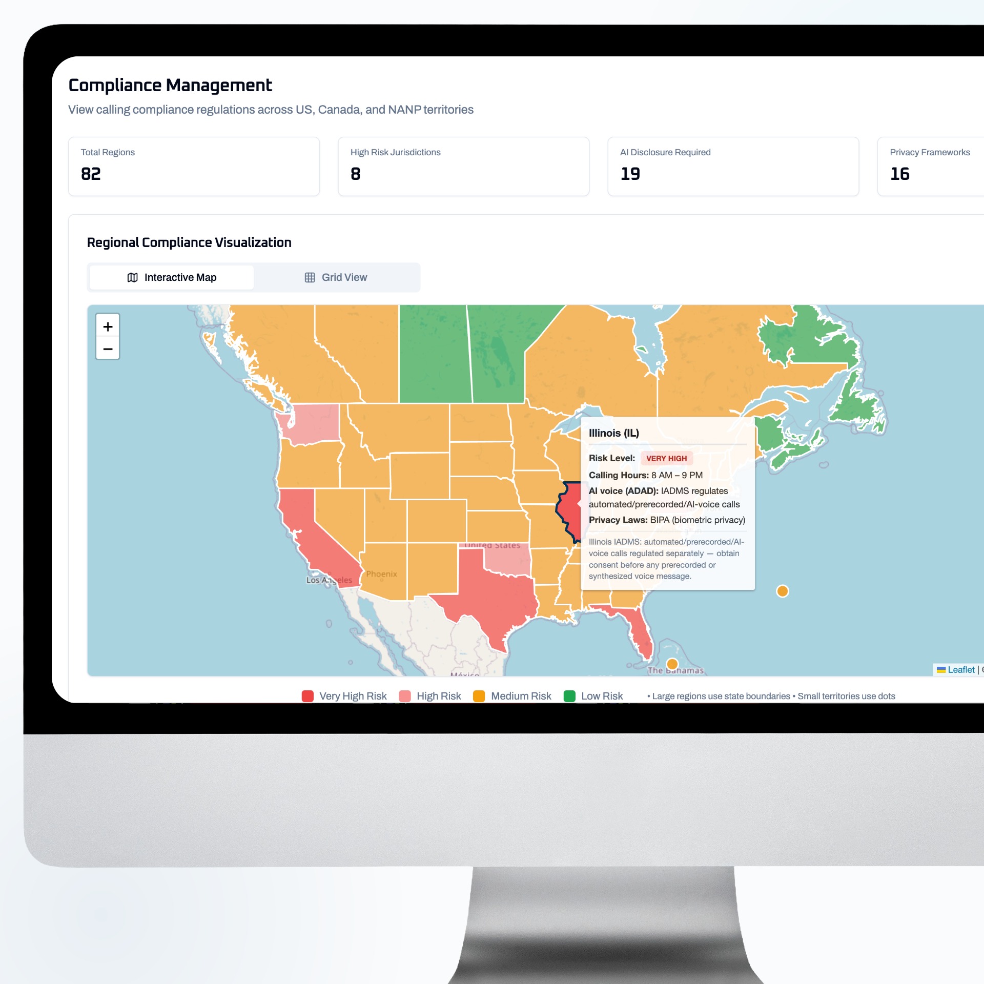 We've got your back on compliance — Consig compliance portal UI